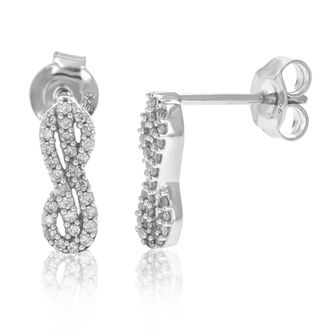 Vir Jewels 1/5 cttw Lab Grown Diamond Dangle Earrings in Sterling Silver With Push Backs For Women