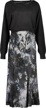 Desigual Dubrovnik 2-in-1 Jurk - Dames - Casual kleedjes - Zwart - S - Kleedjes