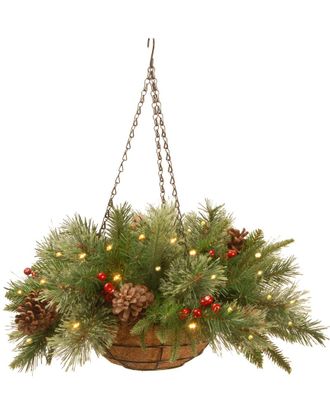 National Tree Company 20In Feel-Real Colonial Hanging Basket