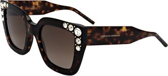Carolina Herrera Womens 52 mm Havana Sunglasses HER0130-S-086-52