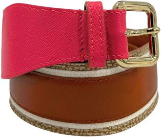 Borbonese Pink Genuine Leather Women Womens Belt