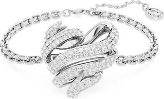 Swarovski Ladies White Hyperbola Heart Bracelet