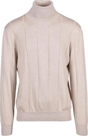 Eleventy Fine Cotton-Cashmere Blend Turtleneck Sweater