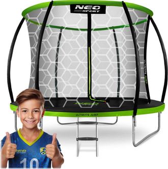 OEM Trampol&iacute;n De Jard&iacute;n Perfilado De 252 Cm Con Red Interna Neo-sport