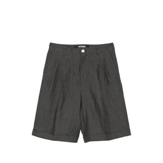 Jacquemus Pastro Pleated Cuffed-hem Shorts