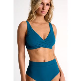 Shan Classic Bralette Bikini Top in Blue at Nordstrom, Size 6