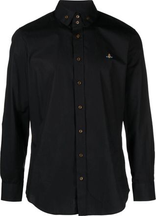 Vivienne Westwood Orb-embroidered Poplin Shirt