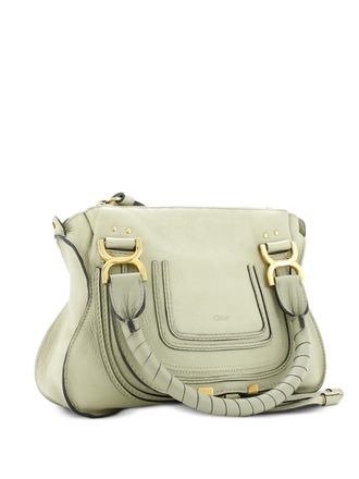 Chloé Marcie Leather Small satchel - Verde