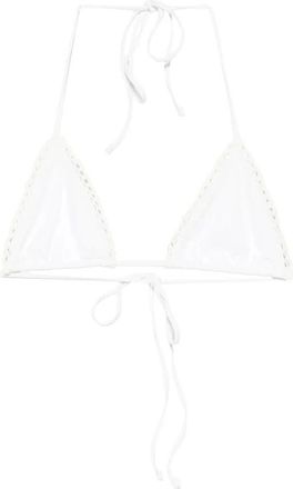 Frankies Bikinis Driehoekige Bikinitop - Dames - Bikinis - Wit - S - Badmode