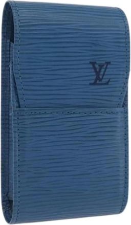 Louis Vuitton Pre-owned Accessories, female, Blue, Size: ONE SIZE Pre-owned Cigarette Case
