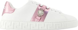 Versace Crystal Greca Sneakers - Dames - Sneakers - Roze - 36 EU - Leer - Schoenen