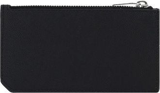 Saint Laurent Mens Black Calf Leather Bos Taurus Wallet