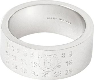 Maison Margiela Anillo Num&eacute;rico - Accessories - Mujer - Gris - 45 MM
