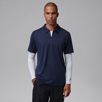 Nike Jordan Mens Jordan Sport Dri-FIT Golf Polo in Blue | IU1595-451