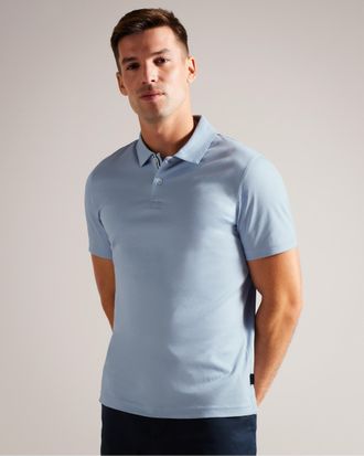 Ted Baker Zeiter Heren Korte Mouwen Slim Fit Zachte Touch Polo