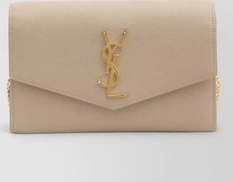 Saint Laurent grain de poudre leather chain pouch
