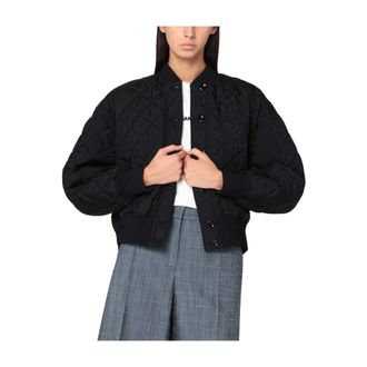 Jil Sander Zwarte Bomberjas - Dames - Bomber jackets - Zwart - XS - Jassen