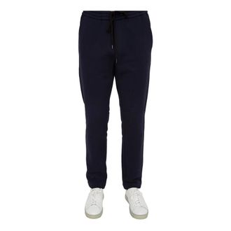 Paolo Pecora Broeken, Heren, Blauw, M, Katoen, Blauwe Jersey Broek