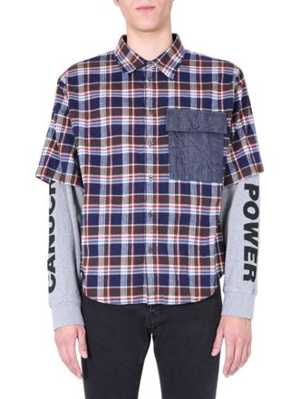 Dsquared2 Blue Regular Plaid Shirt