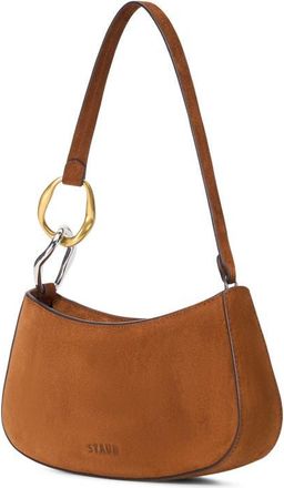 Staud Ollie Suede Shoulder Bag in Tabac at Nordstrom