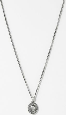 Serge DeNimes Mens Western medallion silver pendant necklace