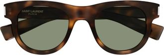 Saint Laurent New Wave Green Square Unisex Sunglasses SL 571 003 49