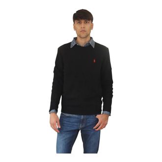 Ralph Lauren Truien & Vesten, Heren, Zwart, M, Katoen, Katoenen trui