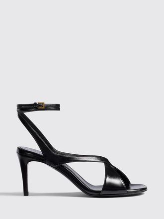 Khaite Liria Smooth Leather Sandals with Stiletto Heel and Ankle Strap