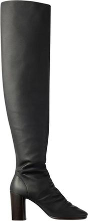 Christophe Lemaire Glove High Boots 80 - Dames - Over de knie laarzen - Bruin - 38 EU - Leer - Schoenen