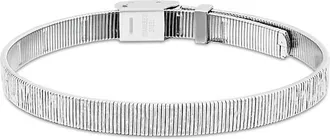 Calvin Klein Womens Textured Linear Bracelet - Metallic - OS