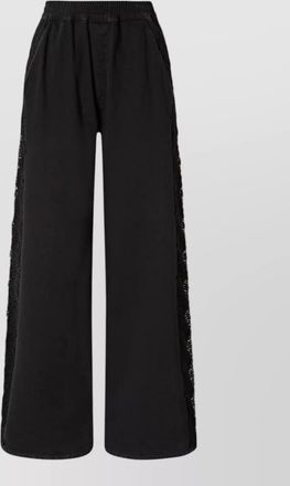 Pinko wide leg trousers side lace panels