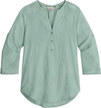 Royal Robbins Oasis Tunic II 3/4 Sleeve Bluse f&uuml;r Damen | t&uuml;rkis