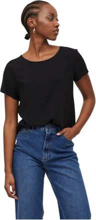 Vila Mujer, Camisetas, Negro, Talla: S