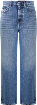 Diesel 2016 D-Air Rechte jeans - Dames - Jeans - Blauw - Maat: W24 Katoen