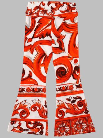Dolce & Gabbana Cotton-Blend Trousers - Orange