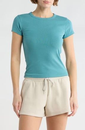 Abound Short Sleeve Baby T-Shirt in Teal Britt at Nordstrom Rack, Size X-Small