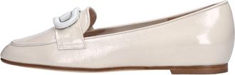 Luca Grossi Platte schoenen Beige - Dames - Loafers - Beige - 40 EU - Leer - Schoenen
