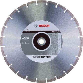 Bosch 2 608 602 621 - Disco Tronzador De Diamante Standard For Abrasive - 350 X 20,00+25,40 X 2,8 X 10 Mm (pack De 1)