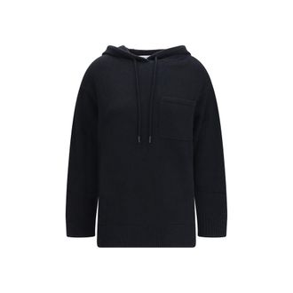 Max Mara Black Wool Womens Hoodie