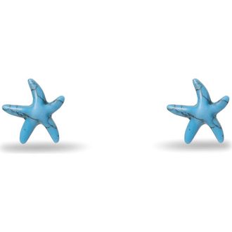 Lele Sadoughi Starfish Stud Earrings in Turquoise at Nordstrom