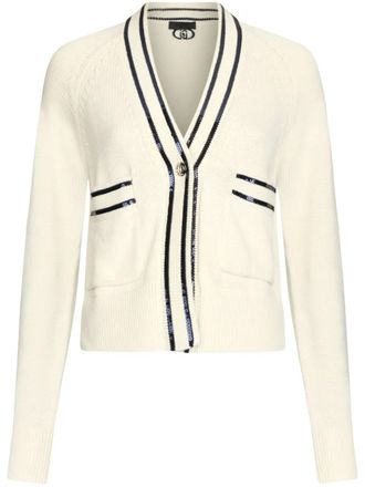 Liu Jo sequined cardigan - White