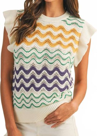 So Me French Quarter Sweater In Multi-Color