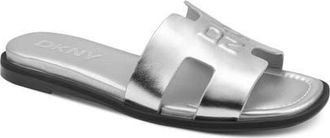 DKNY Columba Slide Sandal in Silver at Nordstrom, Size 7.5
