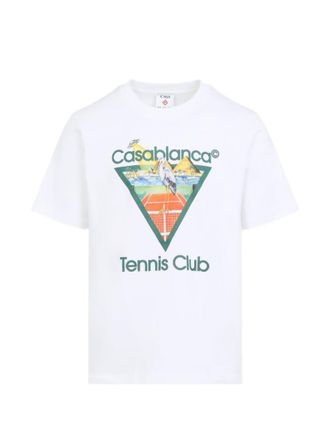 Casablanca White Crew Neck T-Shirt