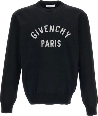 Givenchy Hoodies & sweatvesten, Heren, Zwart, M, Katoen, Crewneck Pullover