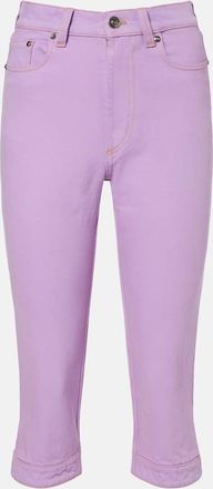 Versace High-rise capri jeans