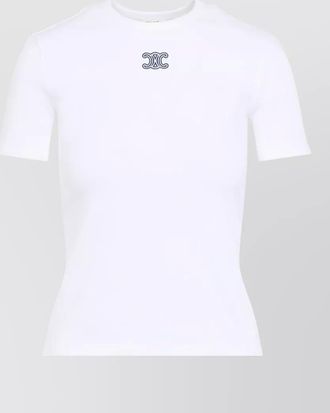 Celine short sleeve crew neck t-shirt design