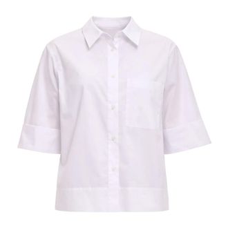 Hev&ograve; Shirts, female, White, Size: XS Sticchi CW Shirt