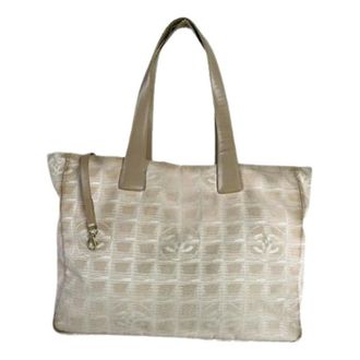 Chanel Pre-owned Tote Bags, female, Beige, Size: ONE SIZE Pre-owned Vintage Tote Bag
