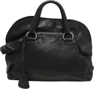 Prada Pre-owned Bauletto Satchel - Dames - Vintage Handtas - Zwart - ONE Size - Leer - Vintage